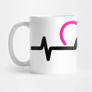 Heartbeat Meow, Light Mug